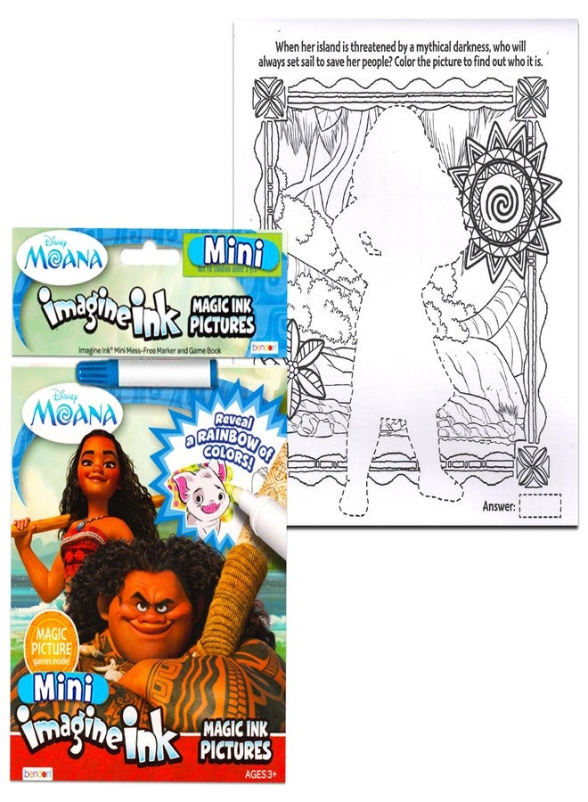 Imagine Ink Magic Mess-Free Coloring Books for Girls Kids Super Set Bundle ~ 3 Pack No Mess Disney Frozen, Moana, and Trolls Activity Books with Stickers (Party Supplies for Girls) - Image 4